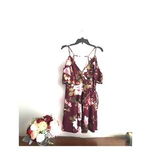 • Off-Shoulder Wrapping Dress •